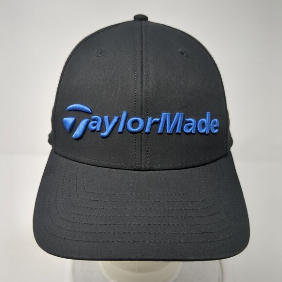 TaylorMade Strapback Golf Hat Black One Size Adjustable Embroidered Polyester - Picture 2 of 9